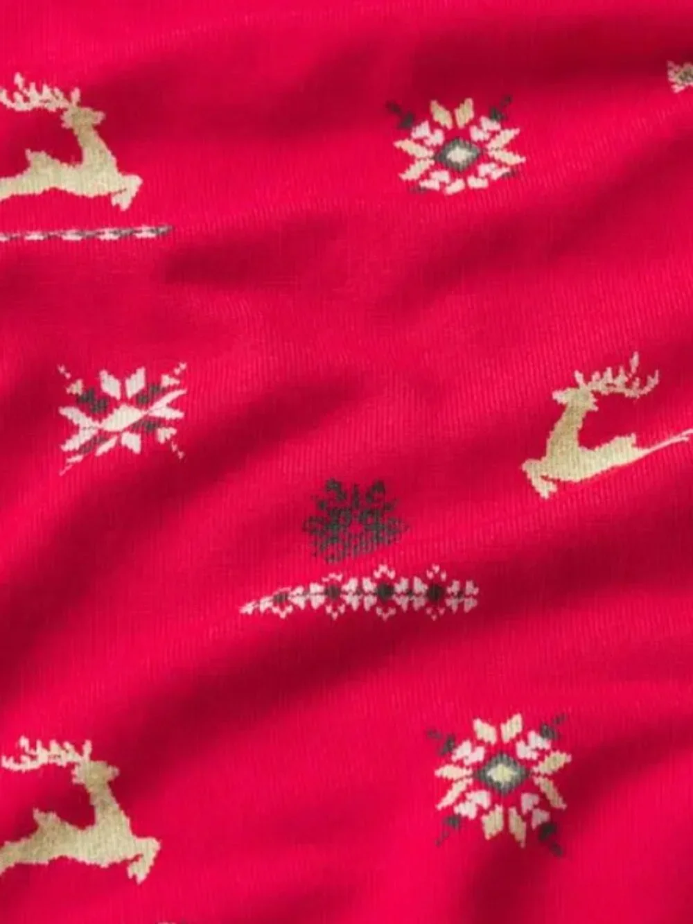 NEW SKIMS Sleep Baby Onesie Cranberry Vintage Deer 18 Months NWT